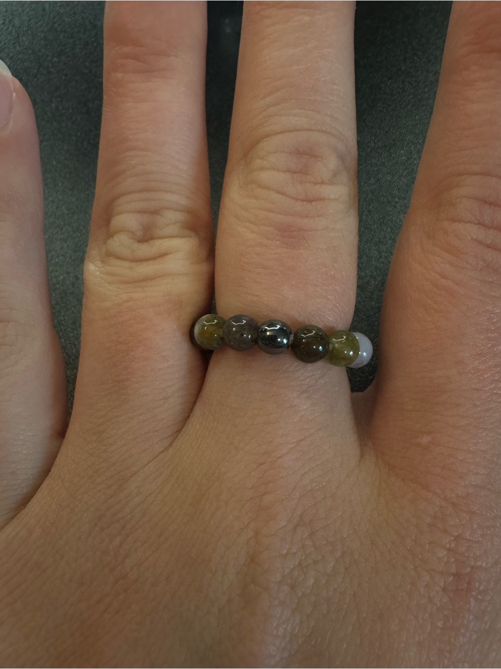 Gemstone balance ring